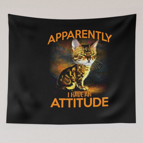 Item preview, Apparently I Have An Attitude Cat designed and sold by Maxartdesigns.