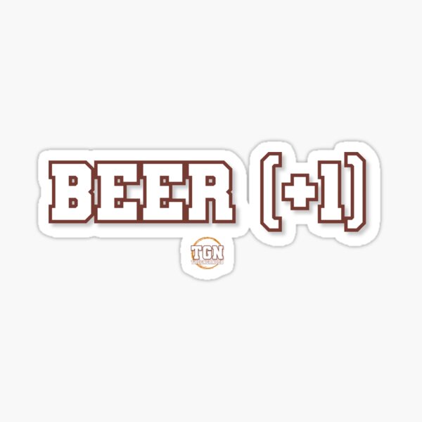 Beer +1 Sticker