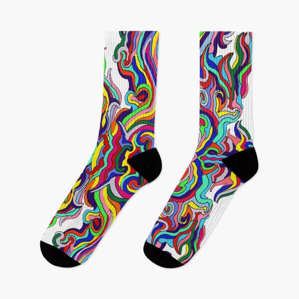 Item preview, Psychedelic Kaleidoscope Double Rainbow Digital Painting designed and sold by Nicolette Olivier.