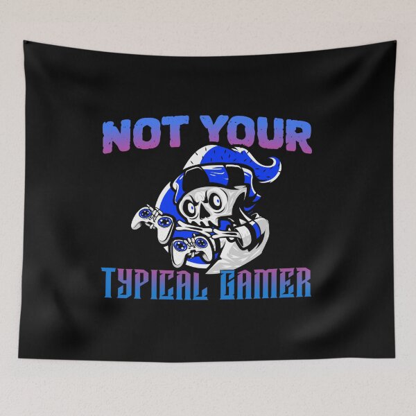Item preview, Not Your TYPICAL GAMER Skeleton Design designed and sold by LevelUpMerch.