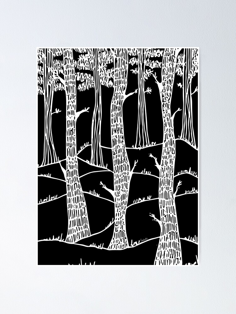 Alternative Ansicht von weisse wälder in winter Poster