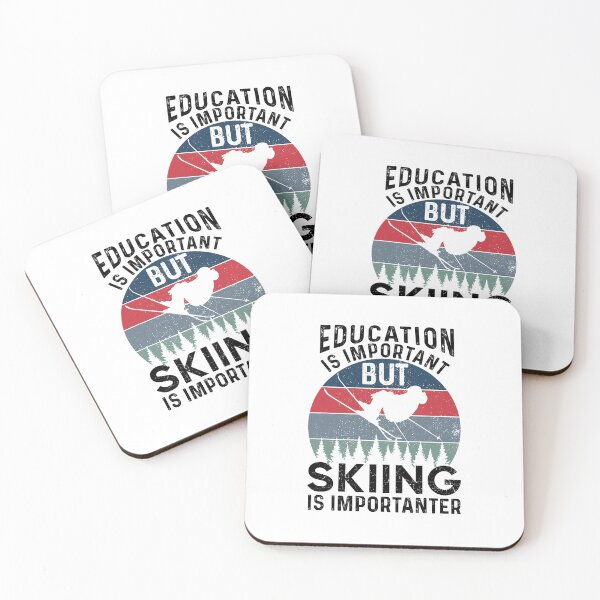 Item preview, Education Is Important BUT Skiing Is Importanter - Funny Best Gift Idea Skiing Lover Birthday Holiday designed and sold by NDTStore.