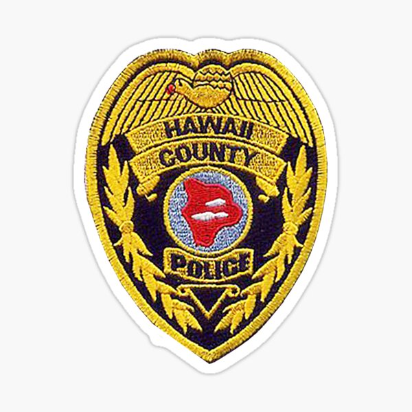 Hawaii County Police Department Sticker For Sale By Lawrence Baird Redbubble 6788