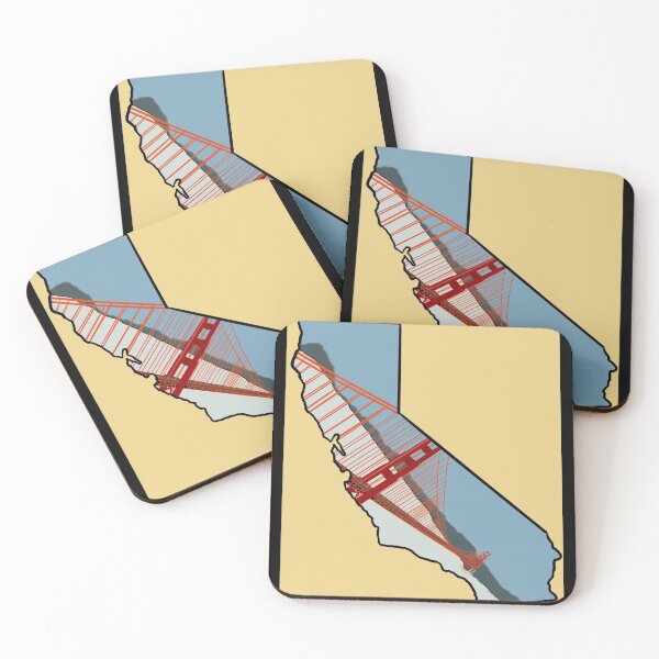 Item preview, California Golden Gate Bridge Map designed and sold by designsby-zach.