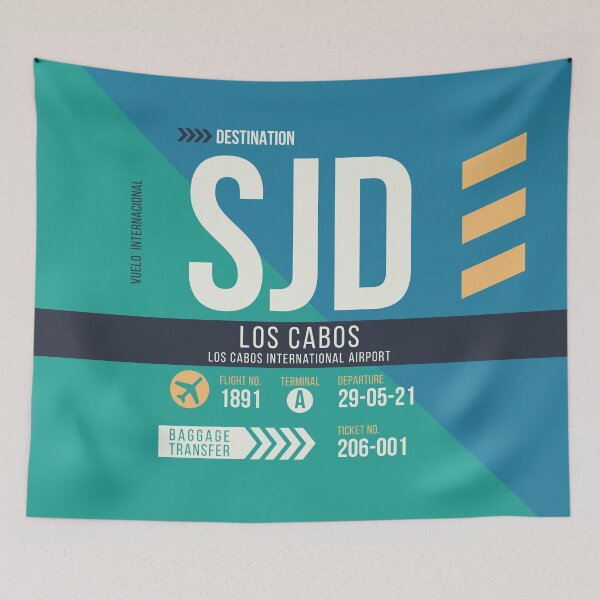 Item preview, Los Cabos (SJD) Airport Code Baggage Tag designed and sold by SLAG-Creative.