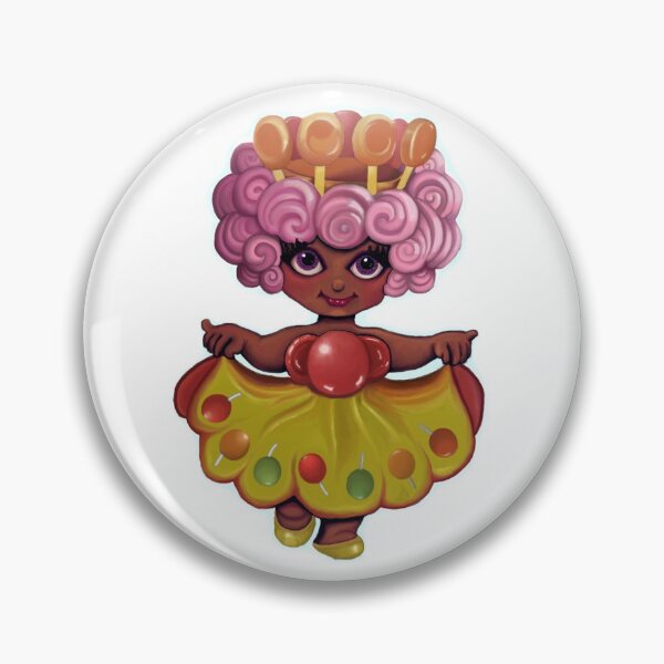 Item preview, Retro Toys Candy Land Princess Lolly Digital Painting, Single and Repeating Pattern designed and sold by Nicolette Olivier.