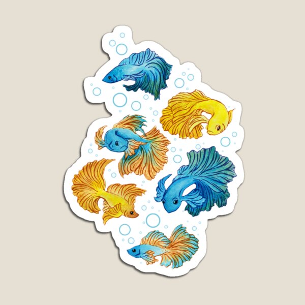 Beta Fish Magnet