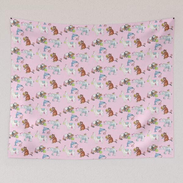 Item preview, Animals Drinking Mocktails set designed and sold by Reanna Bakshani.