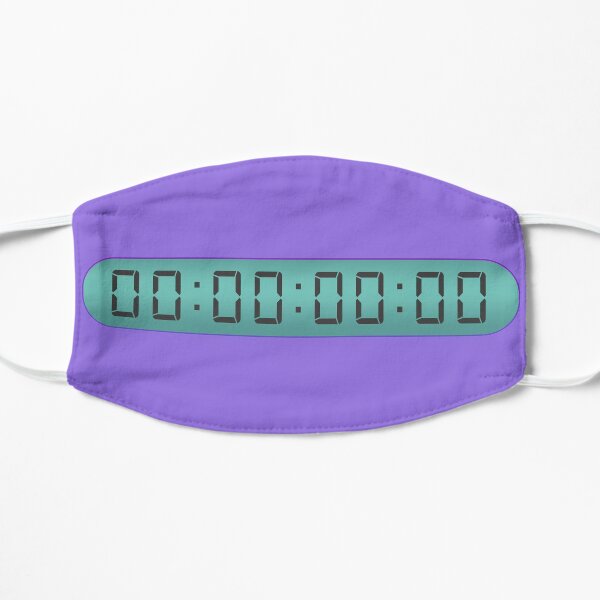 moody blues clock Flat Mask