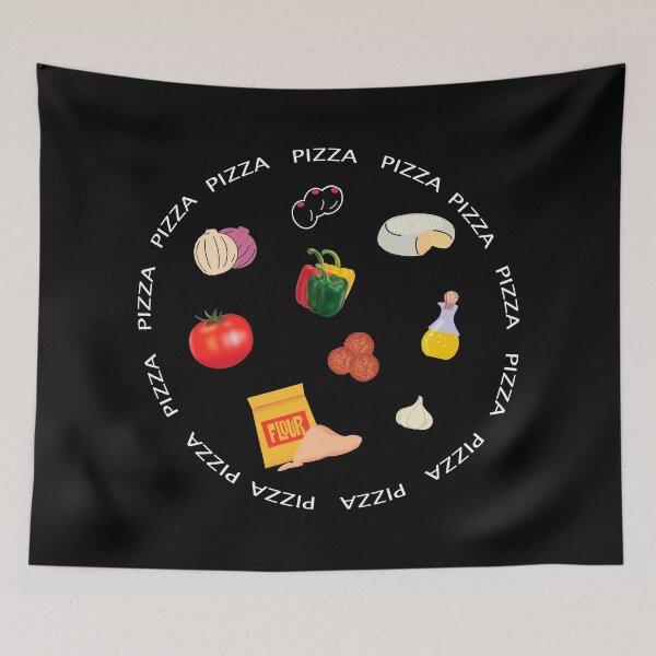 Item preview, Pizza Ingredients MMMMM designed and sold by janraydesigns.