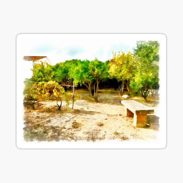 Arzachena: vegetable garden Sticker