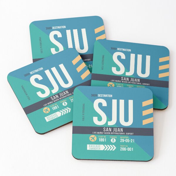 Item preview, San Juan (SJU) Airport Code Baggage Tag designed and sold by SLAG-Creative.
