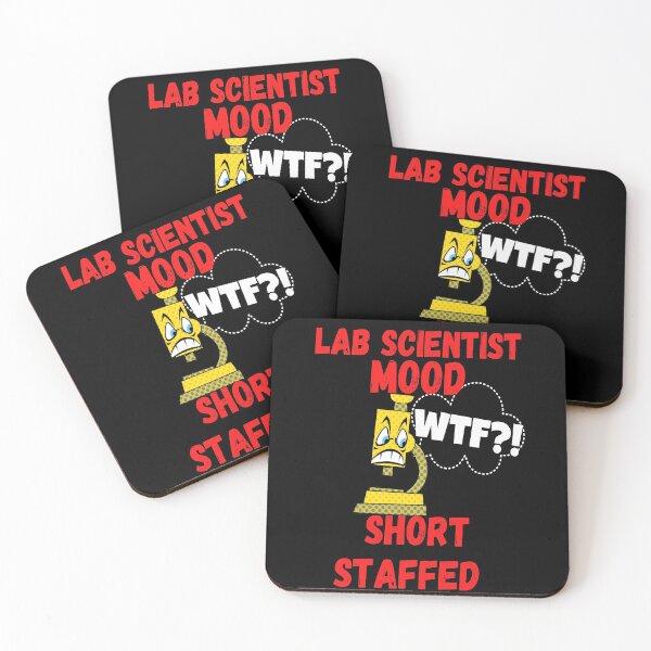 Item preview, LAB SCIENTIST MOOD CARTOON MICROSCOPE WTF?! SHORT STAFFED FUNNY MEDICAL LABORATORY SCIENTIST  designed and sold by Hippiesole.
