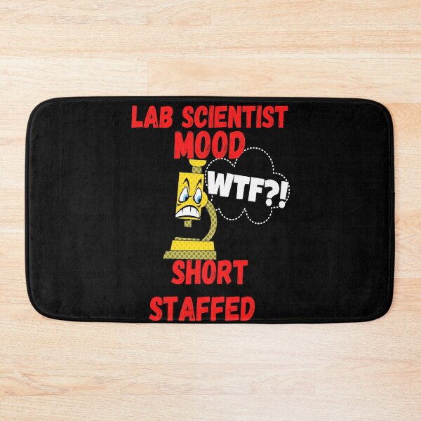 Item preview, LAB SCIENTIST MOOD CARTOON MICROSCOPE WTF?! SHORT STAFFED FUNNY MEDICAL LABORATORY SCIENTIST  designed and sold by Hippiesole.