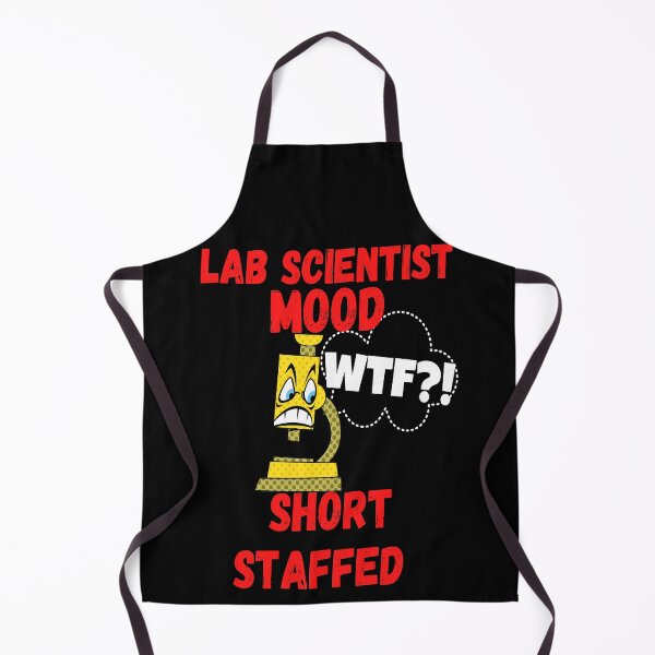 Item preview, LAB SCIENTIST MOOD CARTOON MICROSCOPE WTF?! SHORT STAFFED FUNNY MEDICAL LABORATORY SCIENTIST  designed and sold by Hippiesole.