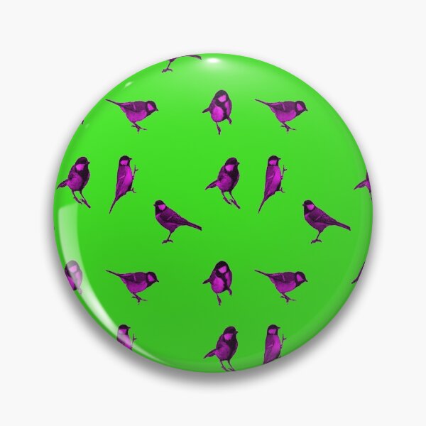 Item preview, Purple Birds on Green designed and sold by AlteredAtelier.