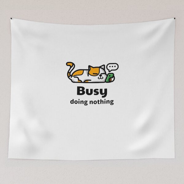 Item preview, Cat Busy Doing Nothing designed and sold by rodmendonca.