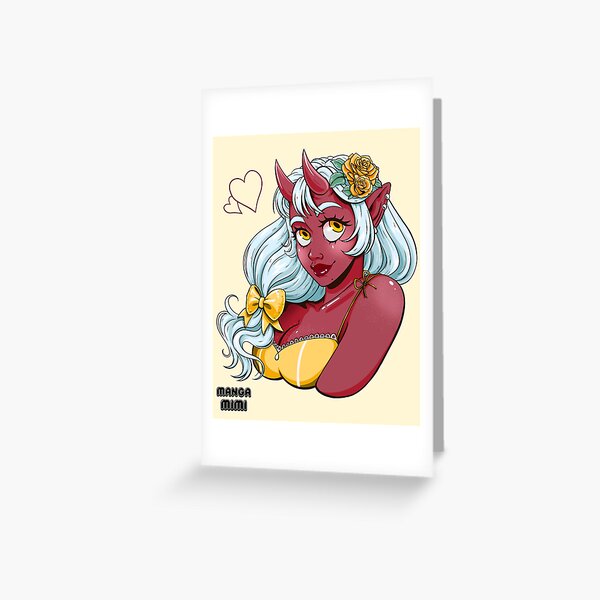 Mimi's Demon Girl Greeting Card