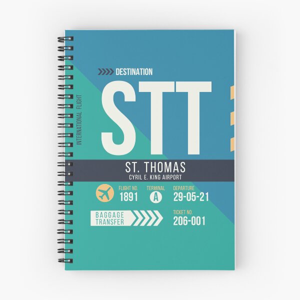 Item preview, St. Thomas (STT) Airport Code Baggage Tag designed and sold by SLAG-Creative.