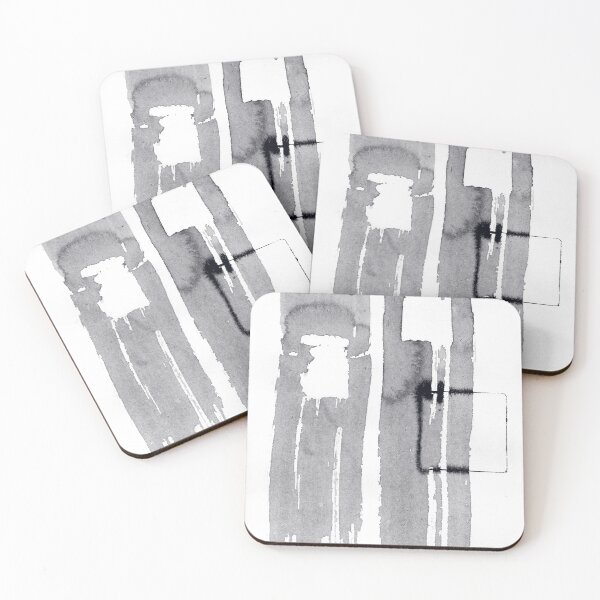 Item preview, ink explorations (024) - abstract black ink painting designed and sold by expl-rations.