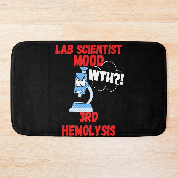 Item preview, LAB SCIENTIST MOOD CARTOON MICROSCOPE WTH?! 3RD HEMOLYSIS FUNNY MEDICAL LABORATORY SCIENTIST  designed and sold by Hippiesole.