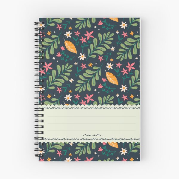 Item preview, Floral Ornamental Pattern Spiral Book with Name Slip (Floral Ornamental Pattern Spiral Notebook with Name Slip) designed and sold by Mushrankhan.