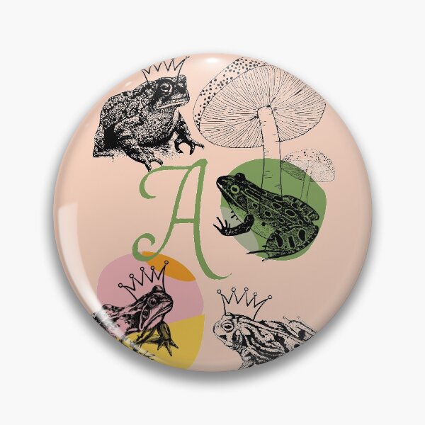 Item preview, Frog Lover Letter A Monogram Modern Aesthetic  designed and sold by kestrada2906.