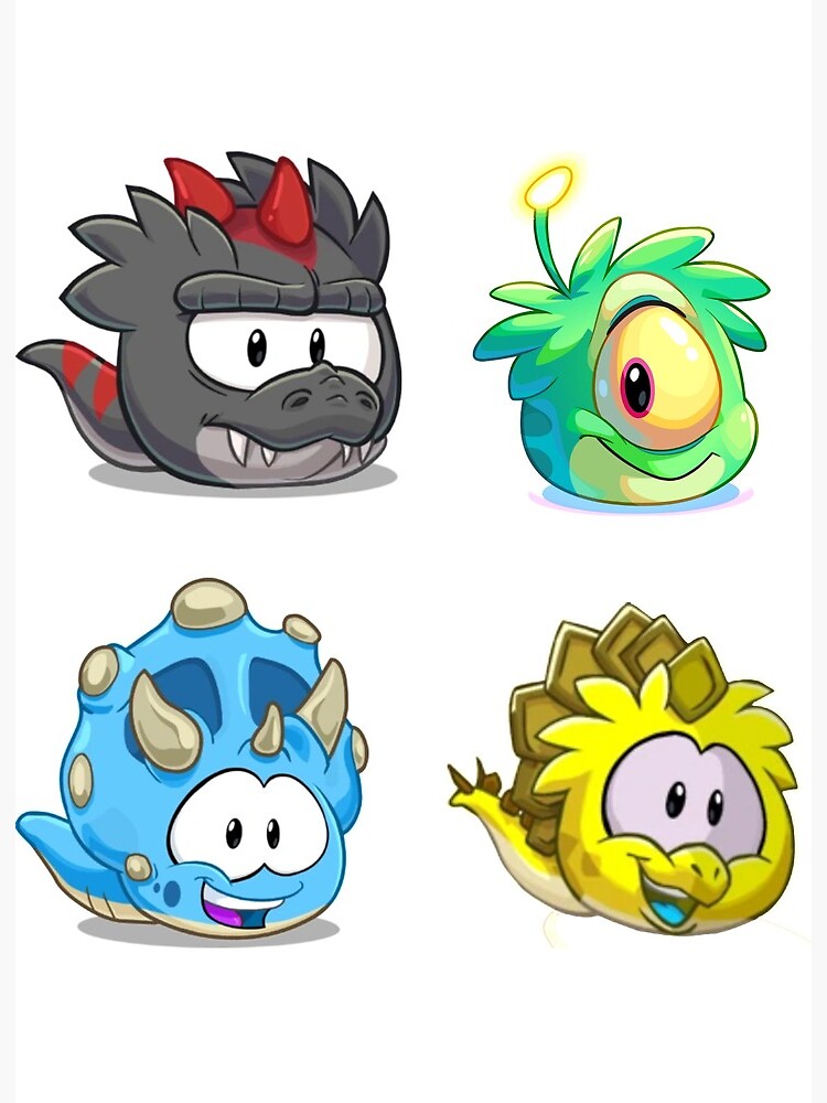 Club Penguin Cool Dinosaur Puffles