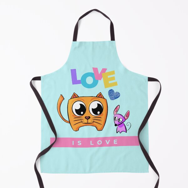 Item preview, Love is Love- Funny Cat and Dog Friendship Valentine's Day designed and sold by LordAudes.