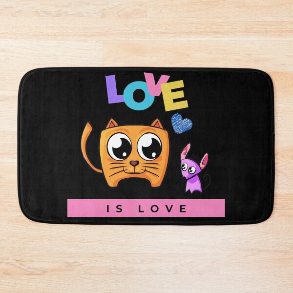 Item preview, Love is Love- Funny Cat and Dog Friendship Valentine's Day designed and sold by LordAudes.