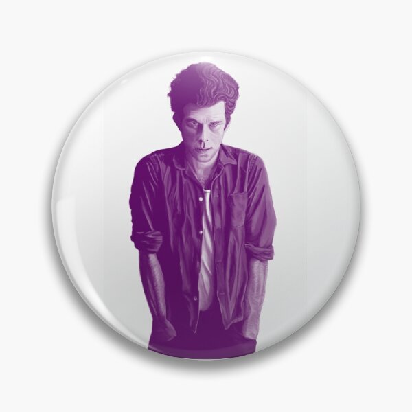 Item preview, Tom Waits in Purple, Magical Realism Portrait White Background, Single and Repeating Pattern designed and sold by Nicolette Olivier.