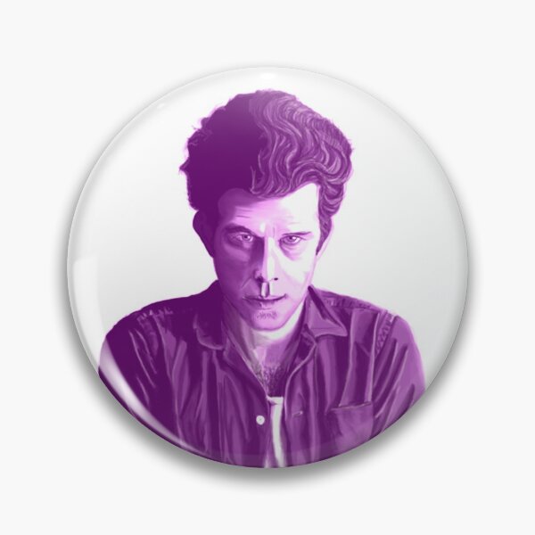 Item preview, Tom Waits in Purple, Magical Realism Portrait No Background, Single and Repeating Pattern designed and sold by Nicolette Olivier.