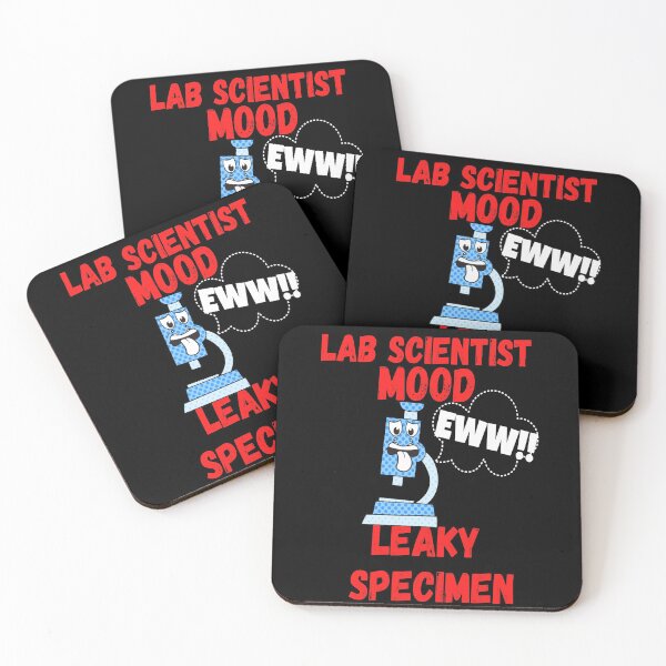 Item preview, LAB SCIENTIST MOOD CARTOON MICROSCOPE EWW!! LEAKY SPECIMEN FUNNY MEDICAL LABORATORY SCIENTIST  designed and sold by Hippiesole.