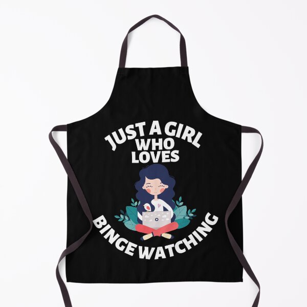 Item preview, Just a Girl Who Loves Binge Watching Gift Essential Binge Watching T-Shirt designed and sold by Shirtilike.