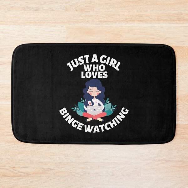 Item preview, Just a Girl Who Loves Binge Watching Gift Essential Binge Watching T-Shirt designed and sold by Shirtilike.