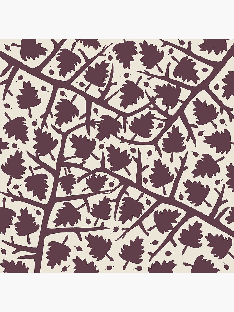 Thumbnail 2 of 2, Tote Bag, Hawthorn Tree pattern designed and sold by GillianAdams.