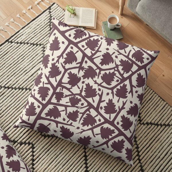 Hawthorn Tree pattern Floor Pillow