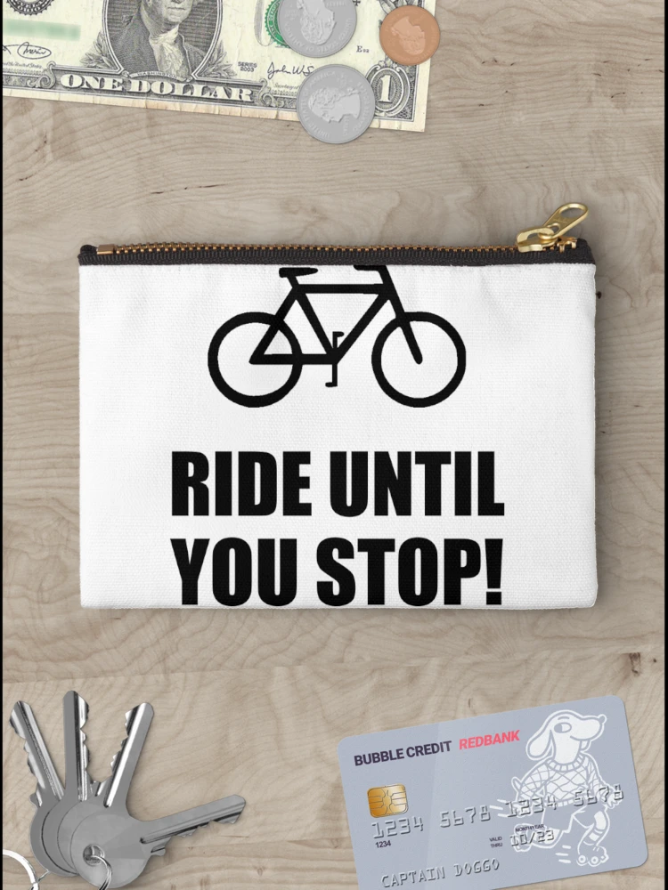 Thumbnail 3 of 4, Zipper Pouch, Bike Ride Until Stop designed and sold by TheBestStore.