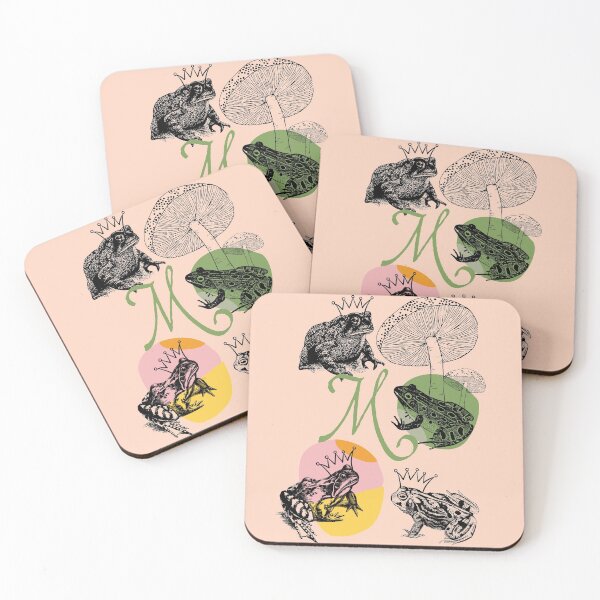 Item preview, Frog Lover Letter M Monogram Modern Aesthetic  designed and sold by kestrada2906.