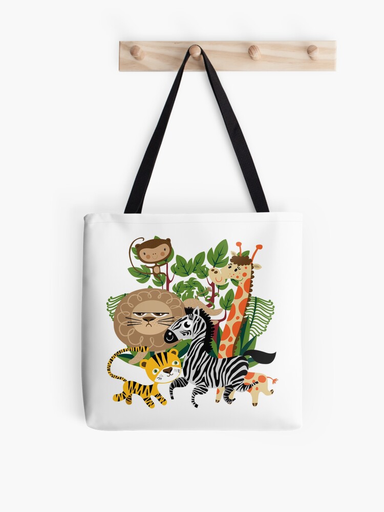 Lion Bag Lion Canvas Bag King of the Jungle Lion Embroidered 