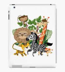 Wild Animals Zoo Animals Giraffe Zebra Lion iPad Case/Skin