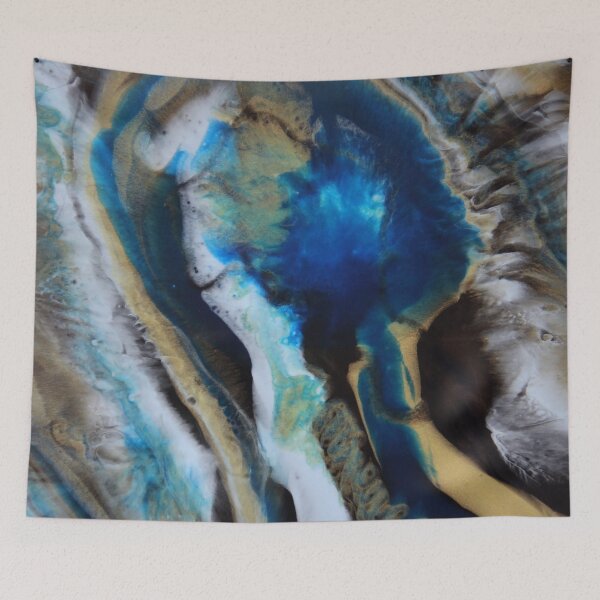 Item preview, Gold Ocean - Abstract Resin Art designed and sold by Skyler Orion X.