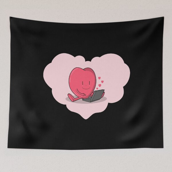 Item preview, Heart On Laptop for Valentine's Day designed and sold by Rebend.