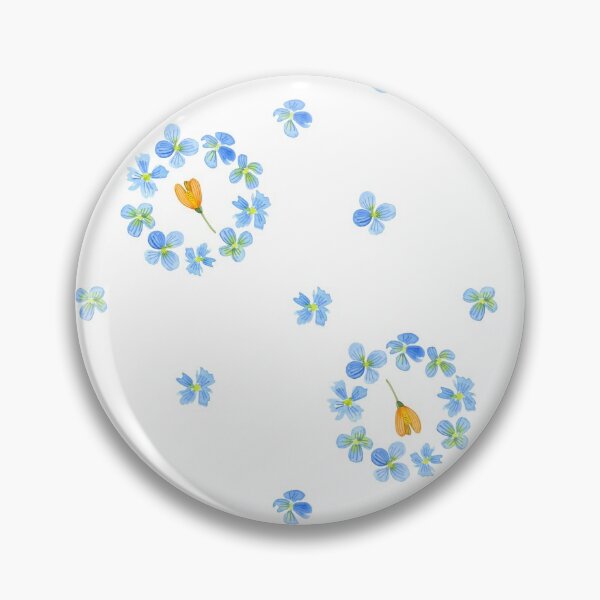 Item preview, Blue wild flowers watercolor seamless pattern designed and sold by ollylook.