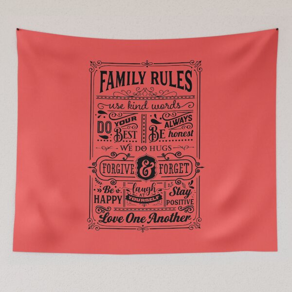 Item preview, Family rules (no.1) designed and sold by thepetcellar.