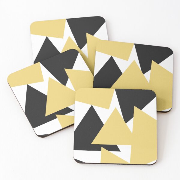 Item preview, Black & Gold Geo Graphic Pattern designed and sold by LittleIconShop.