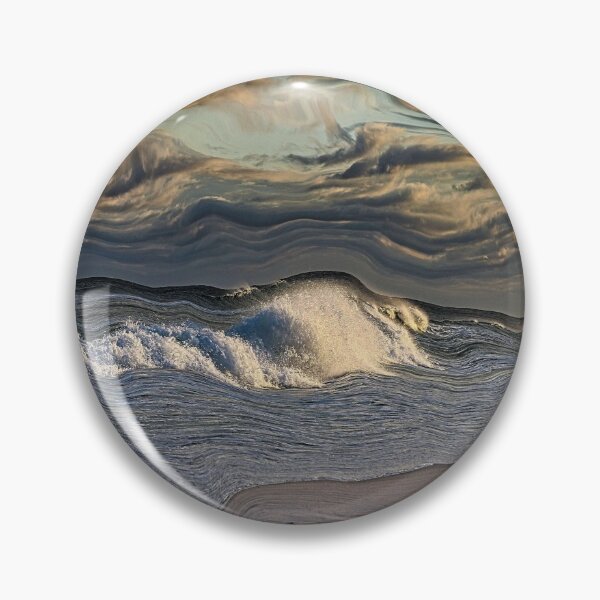Item preview, Stormy weather at the beach designed and sold by puravidavisions.