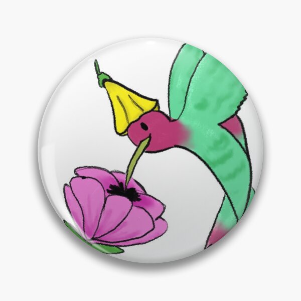 Item preview, Hummingbird with tulip hat designed and sold by KendallCreative.
