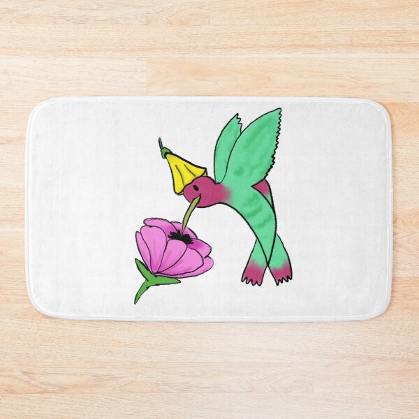 Item preview, Hummingbird with tulip hat designed and sold by KendallCreative.