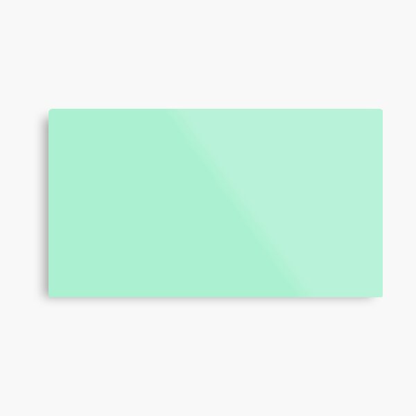 Mint Green Background Metal Prints for Sale | Redbubble